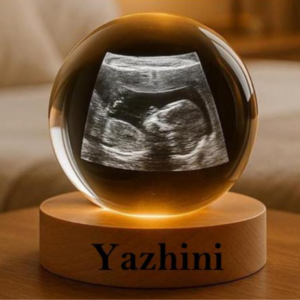3D crystal ball photo engraving with LED base