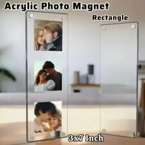 3x7 Inch Clear Acrylic Fridge Magnet