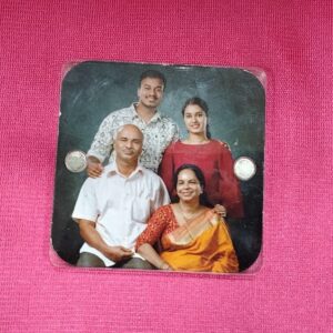 2.5x2.5 Inch Clear Acrylic Square Fridge Magnet