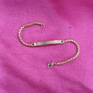 ID Wrist Band Copper Colour Fashion Accessory
