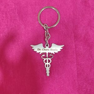 Personalized Full Metal Heart Shape Keychain with Custom