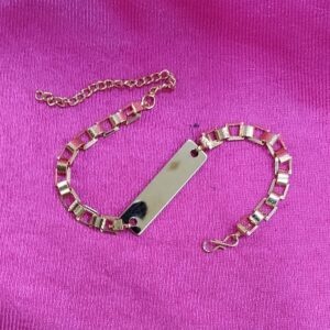 ID Bracelet Gold Colour Fashion Accessory