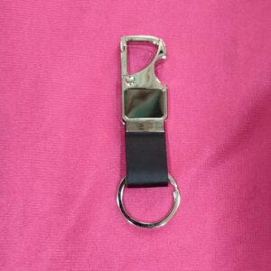 Personalized Metal Hook Black Colour Keychain
