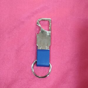 Personalized Metal Hook Blue Colour Keychain