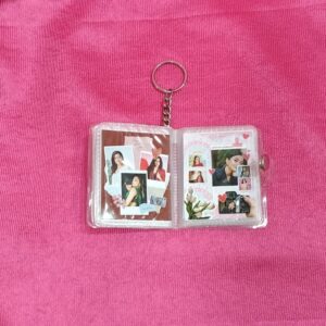 Mini Album Keychain with 16 Photos open view