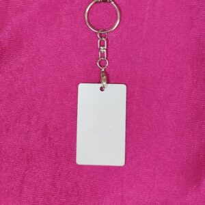 Personalized Full Metal Rectangle Shape Keychain