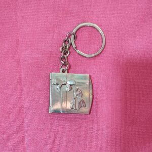 Personalized Square Shape Locket Keychain with Custom Photo Printing