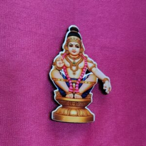 God Ayyappa MDF Double Layer Fridge Magnet