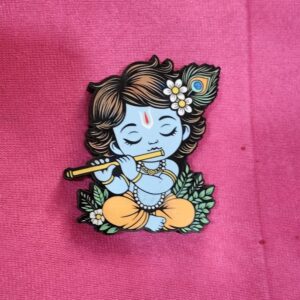 God Krishna MDF Double Layer Fridge Magnet