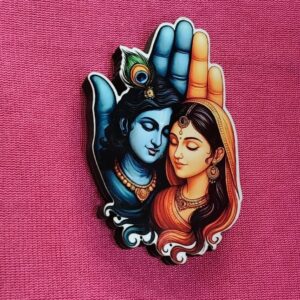 God Shiva Parvathi MDF Double Layer Fridge Magnet