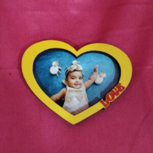 MDF Double Layer Heart Shape Fridge Magnet