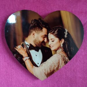 MDF Heart Shape Fridge Magnet