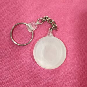 Personalized Acrylic Round Shape Keychain with Custom Printing