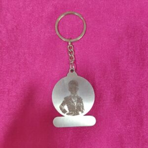 Personalized Full Metal Round Shape Keychain