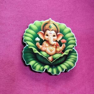 God Ganesha MDF Double Layer Fridge Magnet