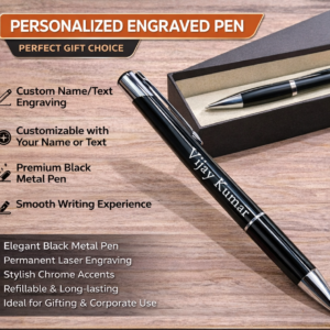 Black Metal Pen Customized Name Engraving Personalized Gift Pen