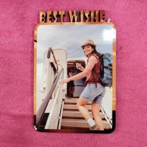 BEST WISHES MDF Fridge Magnet