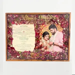 12x16 Inch Wood Box Resin Art Frame Decorative Wall Décor