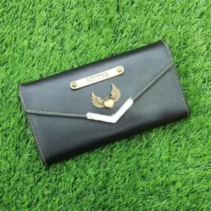 Elegant ladies clutch in black colour for party and events