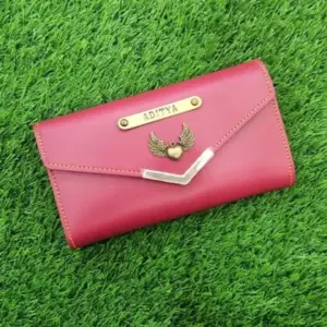Elegant ladies clutch in wine red colour for party and events