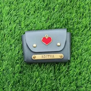 Stylish grey card holder with slim design for daily use and easy card storage