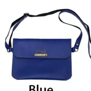 Stylish ladies sling bag in blue colour for daily use and travel