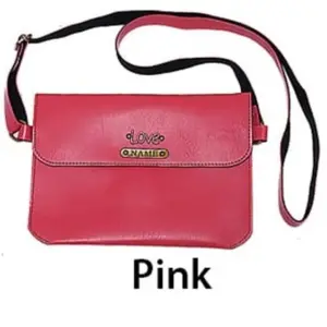 Stylish ladies sling bag in pink colour for daily use and travel