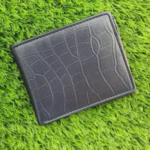 blue croco wallet premium crocodile texture wallet for men and women