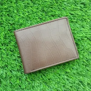 Premium croco wallet for men in dark brown colour