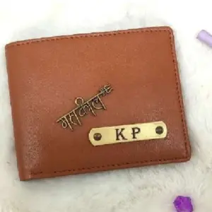 Premium dual tone wallet for men in tan brown colour
