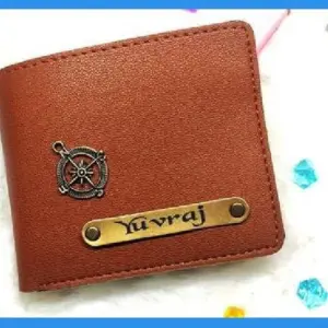 Premium imported leather coin pouch wallet in tan brown colour