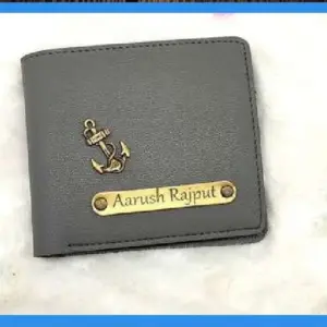 grey imported leather coin pouch wallet for coins cash cards and daily essentials