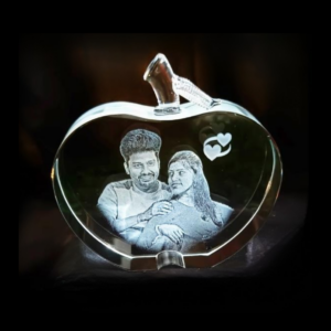 Personalized Apple 2D Crystal Cube