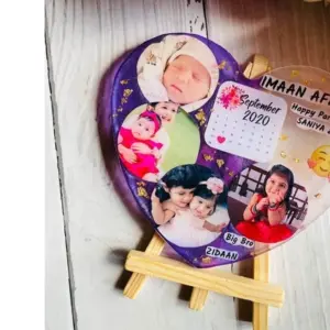 6 Inch Heart Resin Art Frame Decorative Keepsake