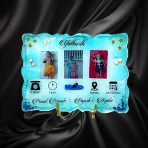 9x12 Inch Baby Keepsake Resin Art Frame