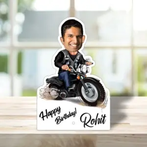 ACC02 Biker Caricature Cartoon Frame