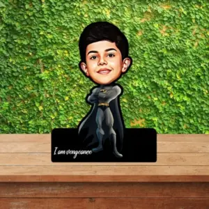 ACC31 Batsman Kids Caricature Cartoon Cutout Frame
