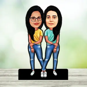 ACC42 Twins Caricature Cartoon Cutout Frame