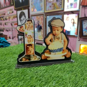 1st Year Baby Customized Cutout Frame Personalized Baby Memory Gift