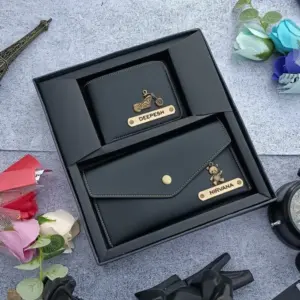 Couple Wallet Combo Black