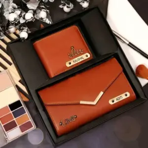 Couple Wallet Combo Tan Brown