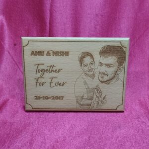 Personalized 5x7 Inch Engraved Wooden Plaque