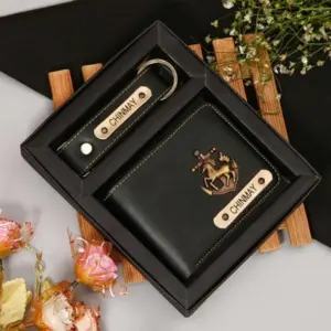 Gents 2 Pc Black Wallet Combo