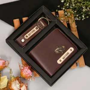 Gents 2 Pc Wallet Combo Dark Brown