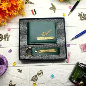 Gents 2 Pc Wallet Combo Green