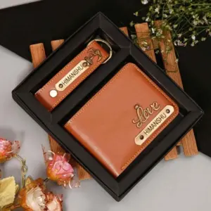 Gents 2 Pc Wallet Combo Tan Brown