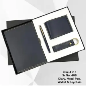 Gents 4 in 1 Wallet Combo Blue