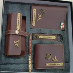 Gents 5 Pc Wallet Combo Dark Brown