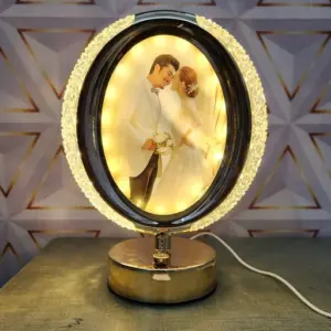 Oval LED Photo Frame A4