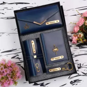 Ladies 4 Pc Wallet Combo Blue